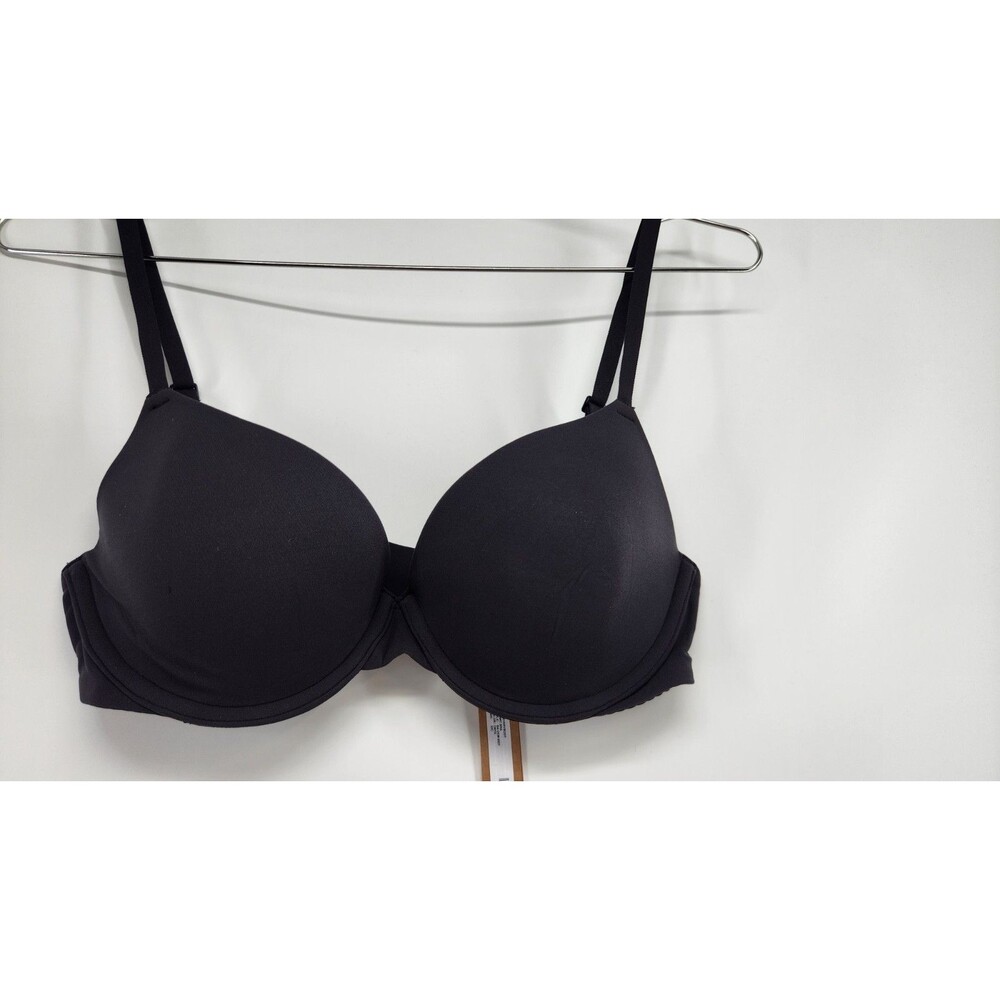 SKIMS 32C Onyx Black Fits Everybody T-Shirt Bra BA-DEM-9221 NWT
